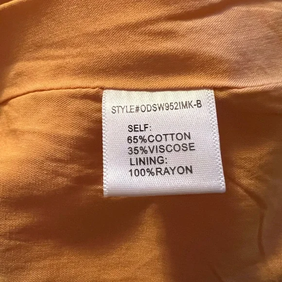 Francesca’s Lined Tangerine Blazer - Picture 4 of 15